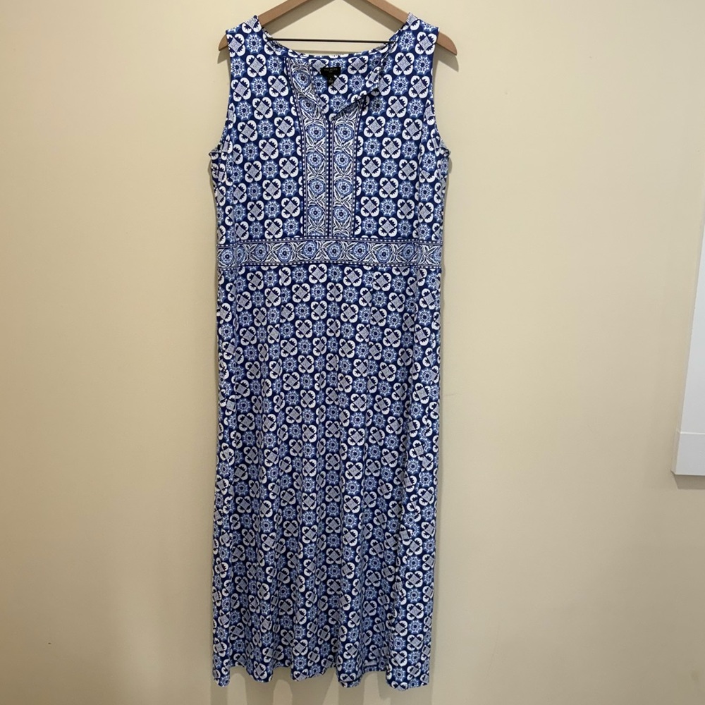 Talbots Plus Effortless Jersey Maxi Dress